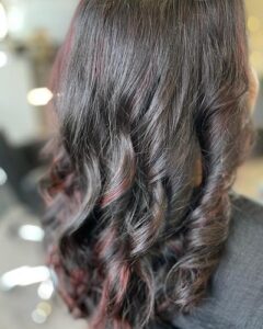 Red Highlights at Brooklyns Hair Salon in High Wycombe