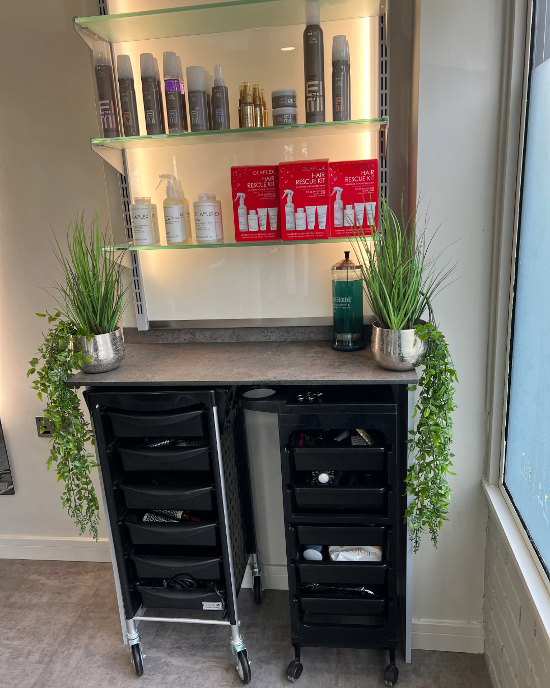 Interior of Brooklylns Salon, High Wycombe, Buckinghamshire