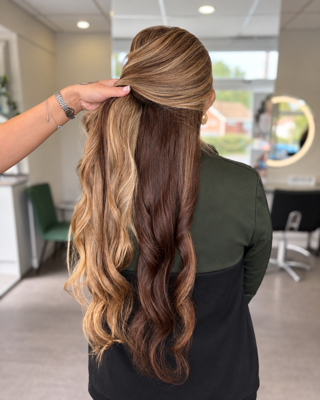 blonde Peekaboo Highlights hair carried out at brooklyns hair salon in high wycombe (1)